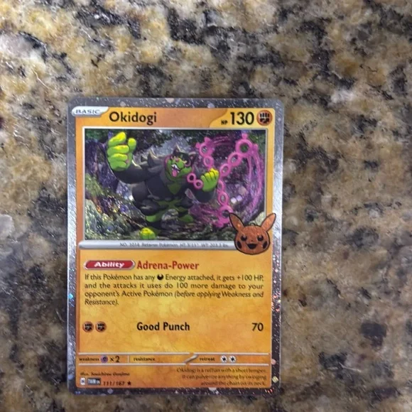 Pokemon card Okidogi HP 130 - Picture 3 of 3